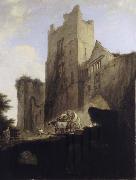 William Hodges View of Part of Ludlow Castle in Shropshire USA oil painting artist